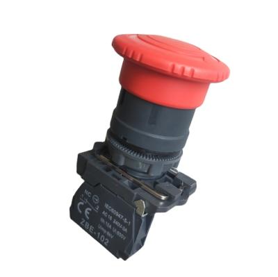 China 1NO 22mm Mushroom Push Button Switch Emergency Stop XB5-AS542 for sale