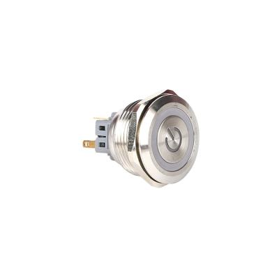 China 1NO 1NC LED Illuminated Metal Push Button Switch Momentary Price 28mm Nice LED Ring Illuminated Metal Push Button Switch for sale