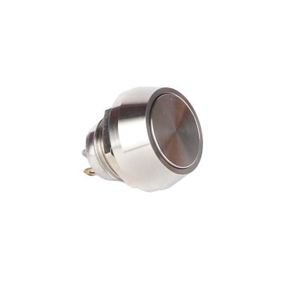 China 1NO SPST Waterproof 12mm Ring LED Lamp Switch Metal Push Button for sale