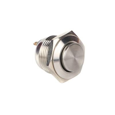 China 1NO 16mm Metal Mini Push Button Switch Momentary Round Push Button IP65 5A 250V High for sale