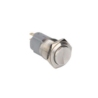 China 1NC1NO 5A 250V Mini Waterproof Pushbutton LED Momentary Push Button Switch for sale