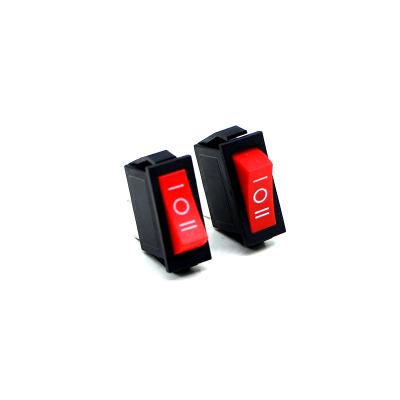 China ON-OFF-ON 6a 250v / 10a 125v on--on function t85 kcd3 3 pin rocker switch for sale