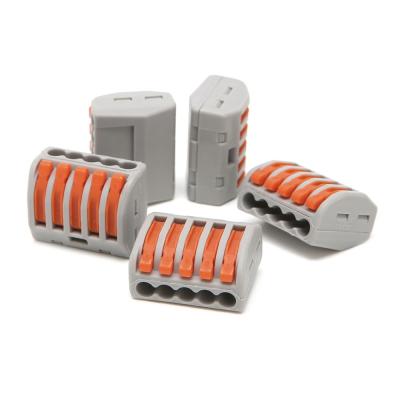 China Power Gray And Orange Quick Connector Push In Wire Connector Quick Splicing Wire Connector for sale