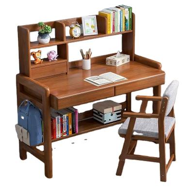 China Modern Solid Wood Kids Furniture Colorful Ergonomic Dormitory Home Eye Protection Students Learning Desk for sale