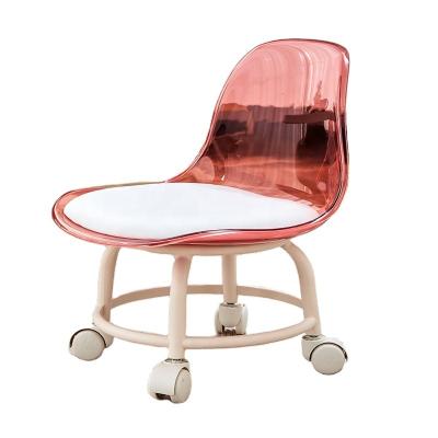 China Convertible Colors Transparent Wheel Home Furniture Universal PET Kid's Chairs for sale