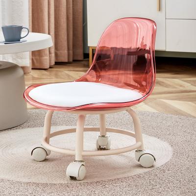 China Convertible Colors Transparent Wheel Home Furniture Universal PET Kid's Chairs for sale