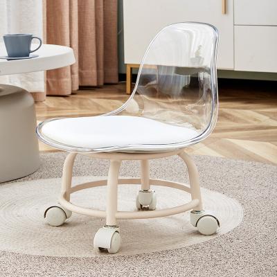 China Convertible Colors Transparent Wheel Home Furniture Universal PET Kid's Chairs for sale