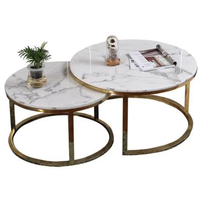 China Hot Adjustable Home Luxury Furniture Table Occasional Marble Coffee Table(Height) Coffee Table for sale