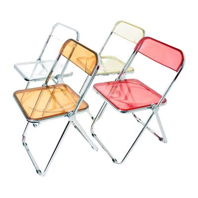 China Factory Outdoor Universal Transparent Luxury Foldable Custom Living Room Dining Chair Dining Chair for sale