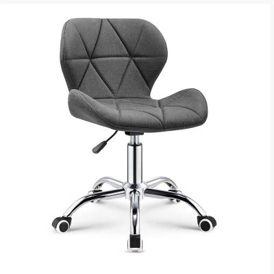 China Universal Leather Adjustable Style Fashionable Leather Modern Steel Leg Office Swivel PU Office Swivel Chairs (Height) for sale