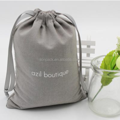 China Recyclable Wholesale Organic 100% Cotton Canvas Cotton Bags Rope Handle Duffel Bag With String for sale