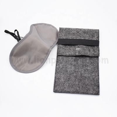 China Jewelry Logo Felt Small Flap Custom Pouch Envelope Sleeping Eye Mask Packaging Bag for sale