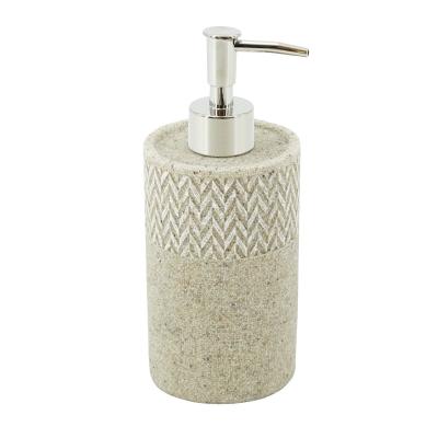 China Sustainable Sand Effect Resin Soap Dispenser - Bathroom Accessories for sale