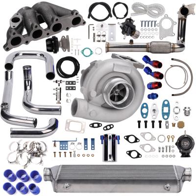 China For Honda Del Sol S 1.6L SOHC I-4 106HP D16Y7 96-97 10 PCS T3/T4 T04E Turbo Kit Turbocharger & Parts 350 HP For Honda D Series For D15Z1 D16Z6 D16Y7 D16Y5 D16Y8 for sale