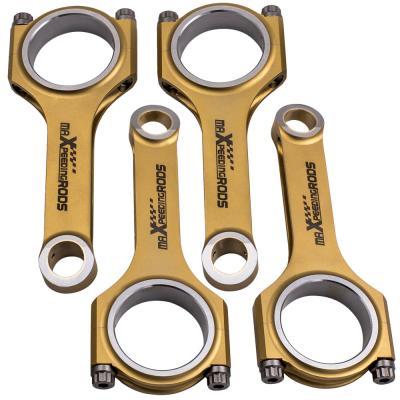 China Titanizing 4340 aircraft pass moly new quality steel maXspeedingrods Titanizing Racing H-beam chromed connecting rods fit for BMW N20B20 2.0T N26B20 F31 F10 F18 F25 EN24 steel for sale