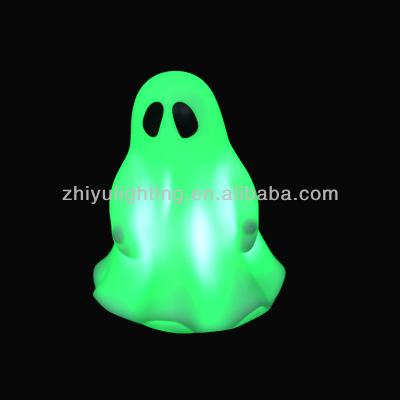 China Mini EUROPEAN Halloween Lights With Button Batteries White Ghost Night Light for sale