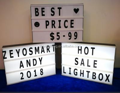 China Indoor Light Free Combination Letters Acrylic Led Advertising Light Box/A4 Size Led Lightbox/Child Size A4 LED Table Light Light Popular for sale