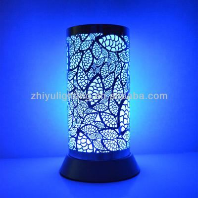 China EUROPEAN LED Table Lamps Battery Operated Color Leaf Design Push Light for sale