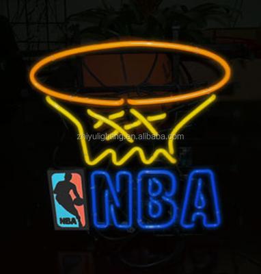 China neon lights lgihts basketball games colorful neon ligbht neon ball glass sign basket nba neon light//beautiful neon light for basketbal for sale