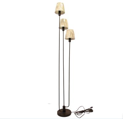 China 12 Years Eco-friendly Design and Manufacturing Experience European Style 3 Shade Floor Lamp for sale