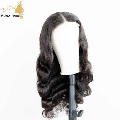 China Hot Selling Item Body Wave Body Wave Pre Plucked Transparent Full Lace Wig Closure for sale