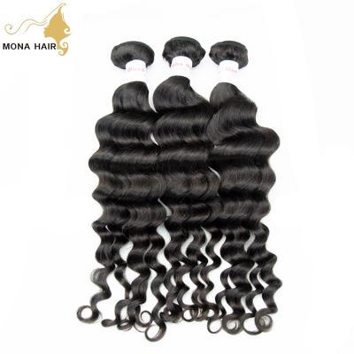 China Hot Selling Loose Wave Virgin Remy Hair Bundles Natural Color Loose Wave Hair Hair Extension Vendors for sale