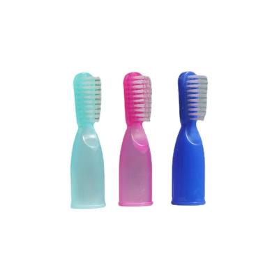 China Cheap Price Daily Supplies Disposable Material Prison Finger Toothbrush For Adults for sale