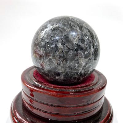 China Wholesale Custom Made Natural Crystal Magic Crystal Stone Sphere Ball Quartz Healing Larvikite From Europe for sale