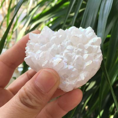 China Europe Wholesaler Crystal Carved Aura Clear Quartz Druzy Group Healing Natural Crystal For Fengshui for sale