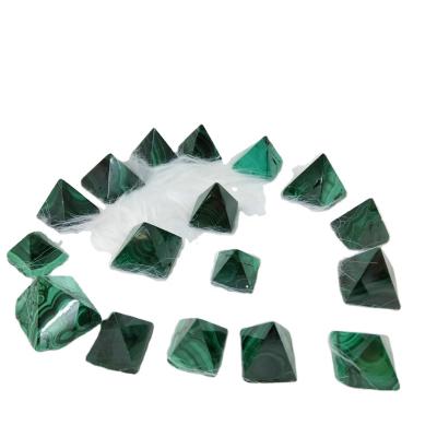 China Europe Crystal Pyramid Malachite For Gift high quality natural for sale