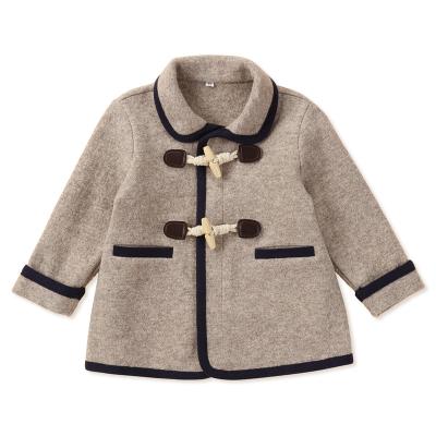 China Apparel INS Winter Windproof Babies Coat Cotton Wholesale Custom Casual Classic Kids Christmas Boutique Factory Woolen Coat OEM for sale