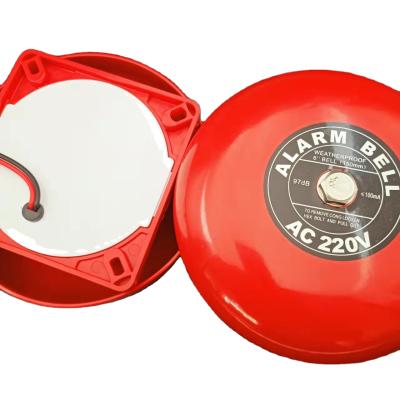 China DC12V Alarm Bell for Ring Alarm Bell Fire Alarm System RED 6 inch for sale