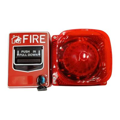 China Manual Fire Alarm Panic Push Button Factory Fire Alarm System Call Point 12.7X12.1X10.2cm for sale