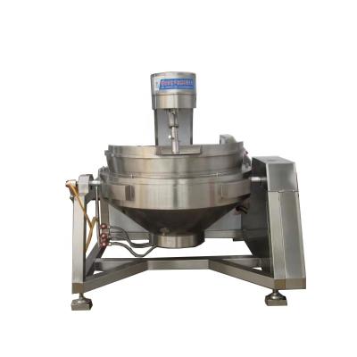 China Vegetable Processing Plant Chili Sauce Cooking Lined Kettle Cooking Mixer Pot Cooking Equipment With Low Price for sale