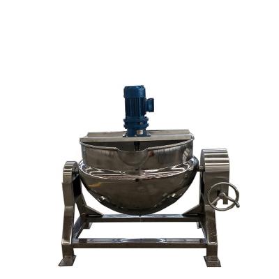 China Vegetable Processing Plant Heating Electric Sugar Pan Machine Sugar Pot Cooking Bioling Cast Iron Coated Kettle with Stirrer for sale