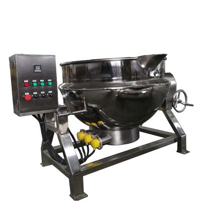 China Vegetable processing plant tilting jacket type steamer/electric kettle with stirrer mixer cooker pot boiler for sale