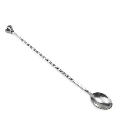 China Sustainable Long Handle Stainless Steel Cocktail Spoon for sale