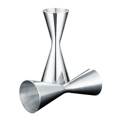 China Sustainable Small Design 30/60ml Stainless Steel Luxury Cocktail Shaker Double Gauge for sale