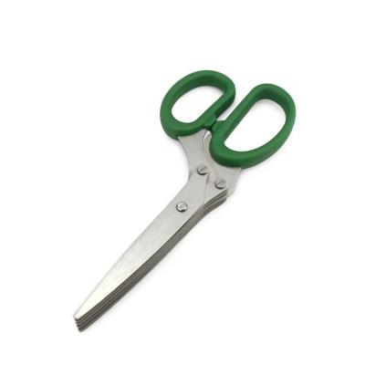 China Herb Scissors with 5 Blades Kitchen Stainless Steel Herb Scissors with 5 Blades for sale