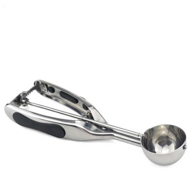 China Sustainable Hot Sale Stainless Steel Ice Cream Scoop With Easy Trigger for sale