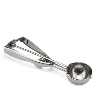 China Viable Quick Release Stainless Steel Cookie Scoop Ice Cream Scoops With Trigger for sale