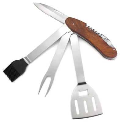 China Easily cleaned 6 in 1 detachable BBQ multi-tool for sale