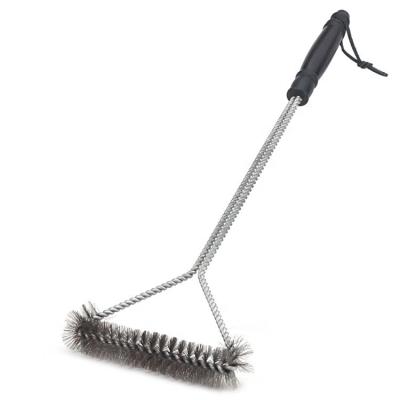 China Hot Selling Easily Cleaned Long Handle BBQ Grill Cleaning Brush for sale