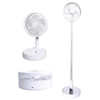 China Portable Pedestal Guardian 8inch Green Ffoldable Retractable Standing Fan Foldable Desk Fan for sale