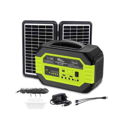 China Type C 100w solar generator power station lithium battery portable outdoor camping travel emergency power supply kit for sale