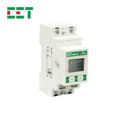 China CET PMC-220 AC Single Phase AC Power Consumption Two Wire Watt Energy Meter KWH PMC-220 for sale