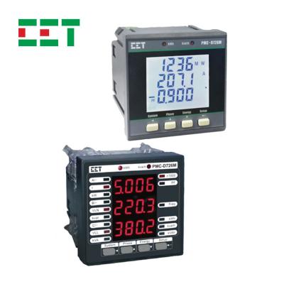 China CET PMC-D726M 5A(6A) 72*72 LED/LCD RS485 Three Phase Multifunction Frequency Meter Digital Panel Meter PMC-D726M for sale