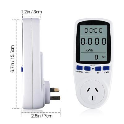 China US Plug Electricity Power Meter Energy Monitor Watt Amp KWH Energy Electricity Meter Socket PM-US for sale