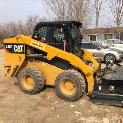 China Hotels good quality used CAT skid steer loader 246D for sale skid steer loader with low price for sale