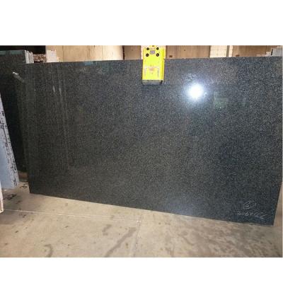 China Modern Designed Black Polished Sesame Granite 60x120 Slab for sale